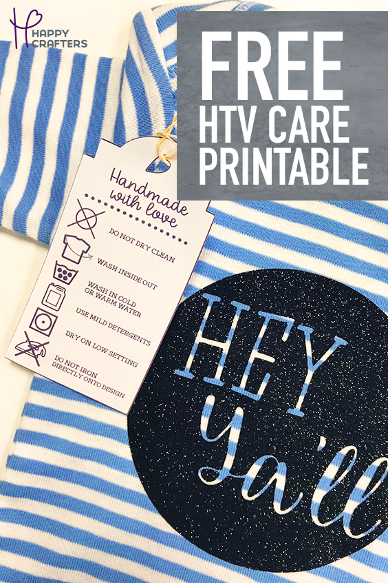 Tips for Washing with HTV Heat Transfer Vinyl Washing | Happy Crafters Canada