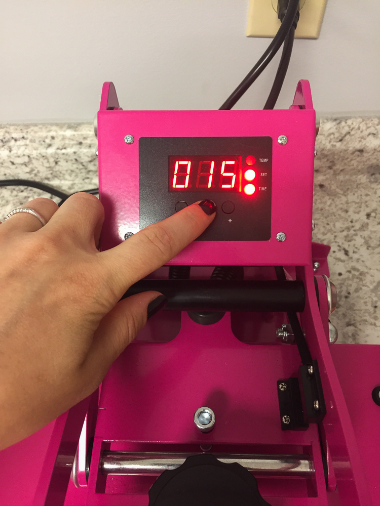 digital time heat press