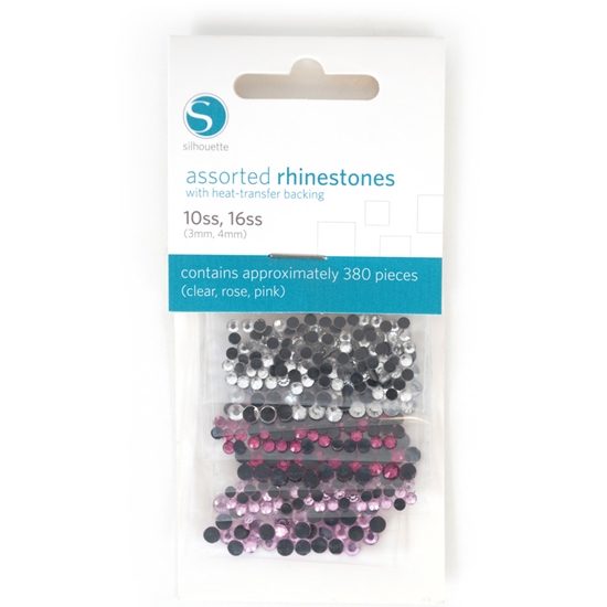 Picture of Silhouette Assorted Rhinestone Pack 1 - Clear, Rose, Pink