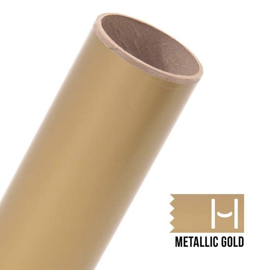 Picture of Oracal 651 Glossy Adhesive Vinyl Metallic Gold - Small