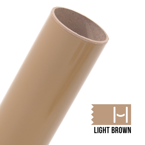 oracal 651 glossy adhesive vinyl light brown large happy crafters