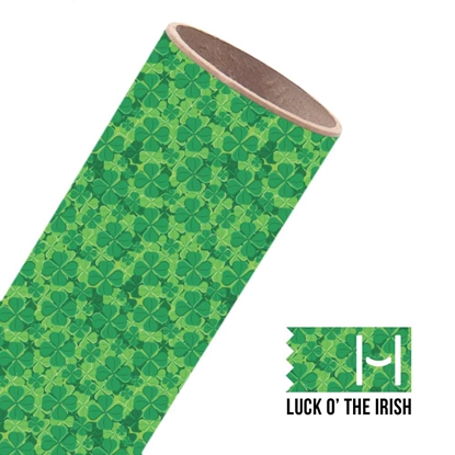 Picture of Happy Face Pattern Adhesive Vinyl - Luck O' The Irish