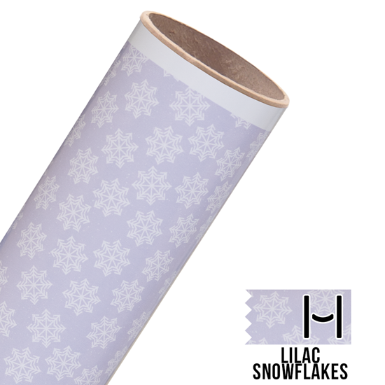 Picture of Happy Crafters Pattern Adhesive Vinyl - Lilac Snowflakes