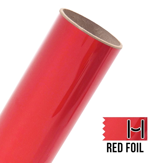 Picture of Happy Face Foil Adhesive Vinyl - Red
