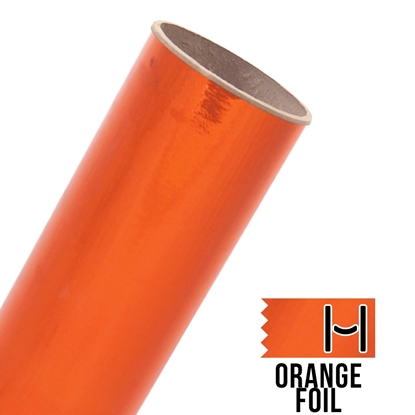 Picture of Happy Face Foil Adhesive Vinyl - Orange