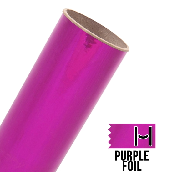 Picture of Happy Face Foil Adhesive Vinyl - Purple