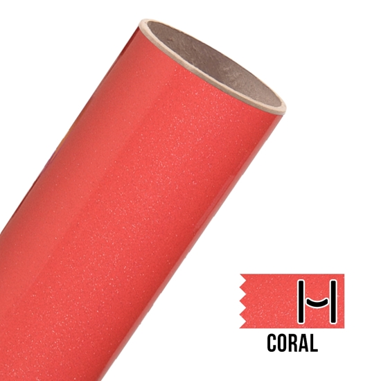 Picture of Glitter Adhesive Vinyl - Coral