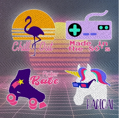 80s themed svg cut files