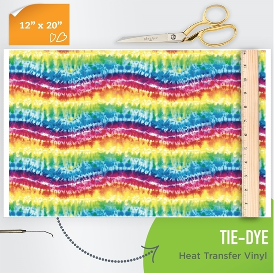 tie dye rainbow htv pattern