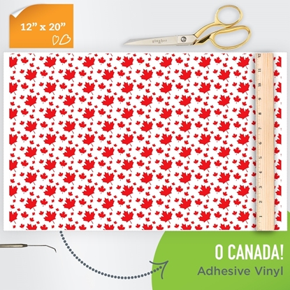 Picture of Happy Face Pattern Adhesive Vinyl - O Canada!