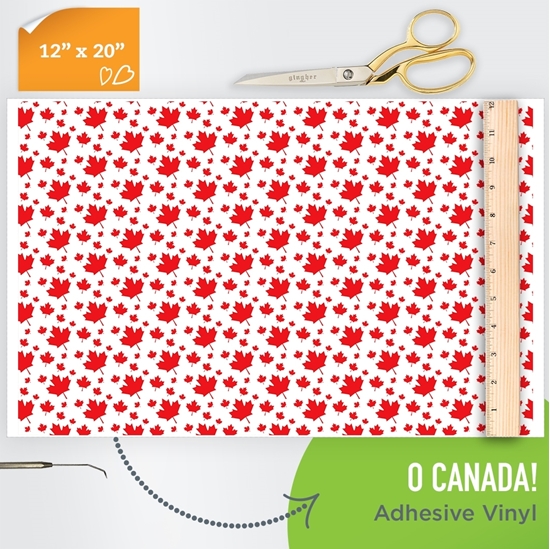 Picture of Happy Face Pattern Adhesive Vinyl - O Canada!