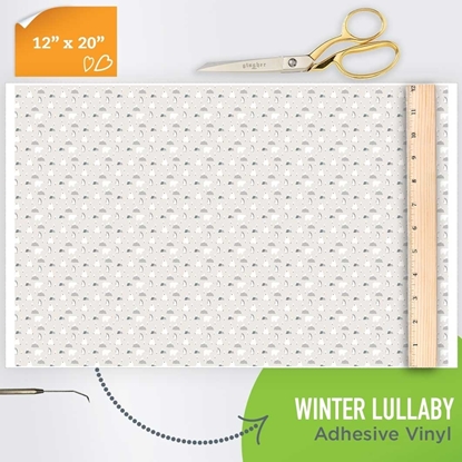 Picture of Happy Face Pattern Adhesive Vinyl - Winter Lullaby
