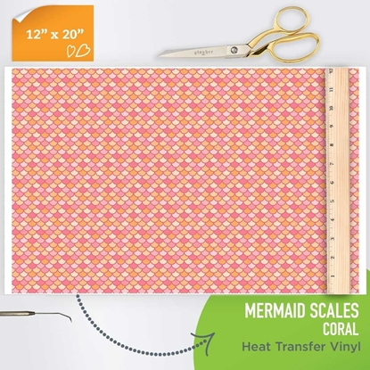 Picture of Happy Crafters Pattern HTV - Coral Mermaid Scales