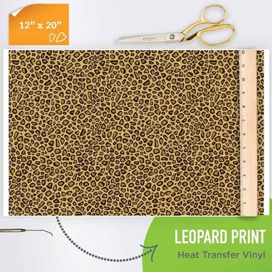 Picture of Happy Crafters Pattern Iron On Vinyl - Leopard