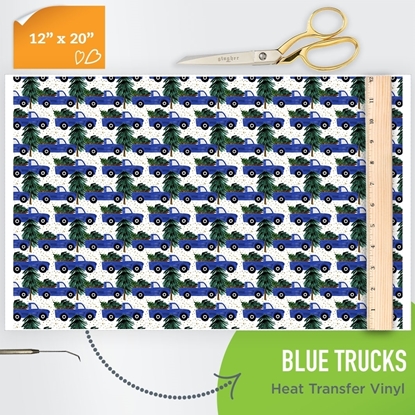 Picture of Happy Crafters Pattern HTV - Blue Trucks