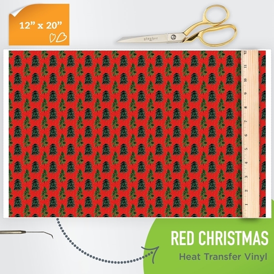 Picture of Happy Crafters Pattern HTV - Red Christmas