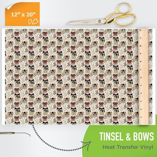 Picture of Happy Crafters Pattern HTV - Tinsel and Bows