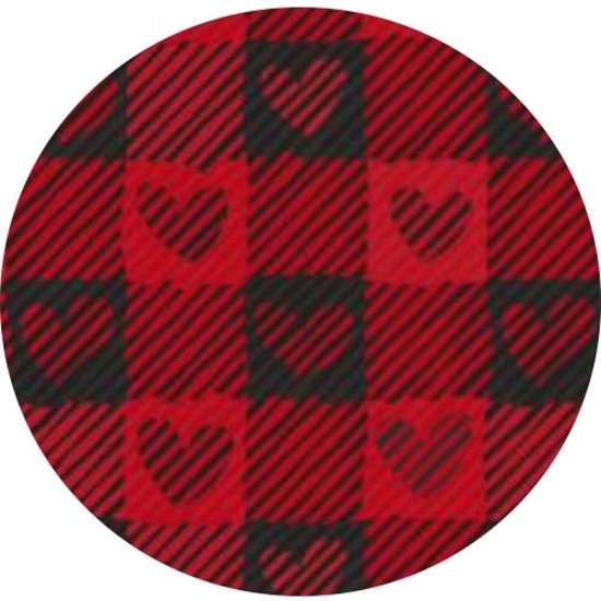 Picture of Happy Crafters Pattern HTV - Valentine Red Plaid Hearts