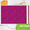 Picture of Happy Face Pattern Iron On Vinyl - Pink Leopard