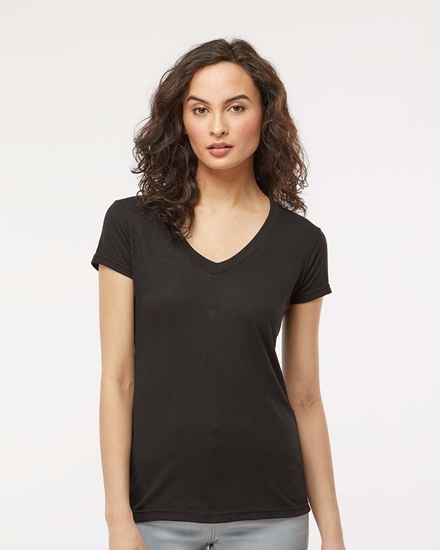 Picture of M&O 3542 Women's Blend V-Neck