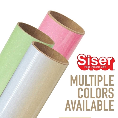 Picture of Siser® Glitter Heat Transfer Vinyl 20" Rolls - Neon & White